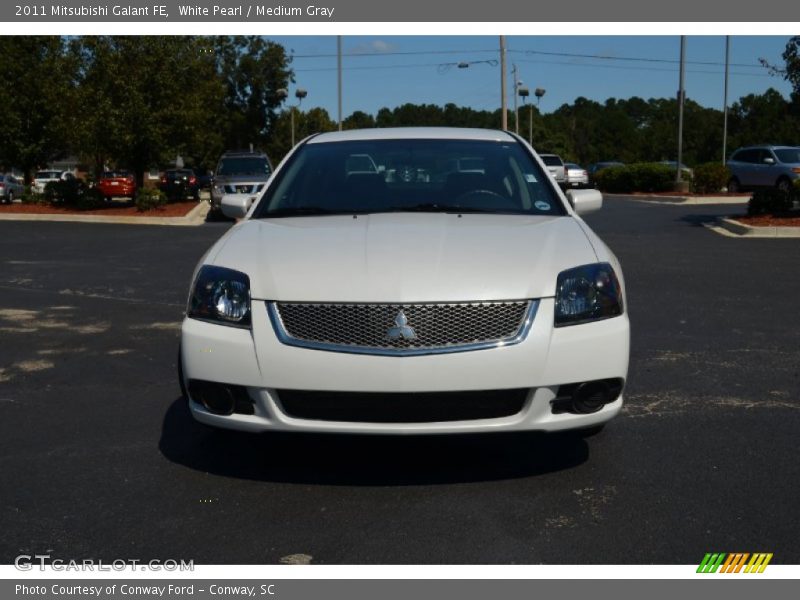 White Pearl / Medium Gray 2011 Mitsubishi Galant FE