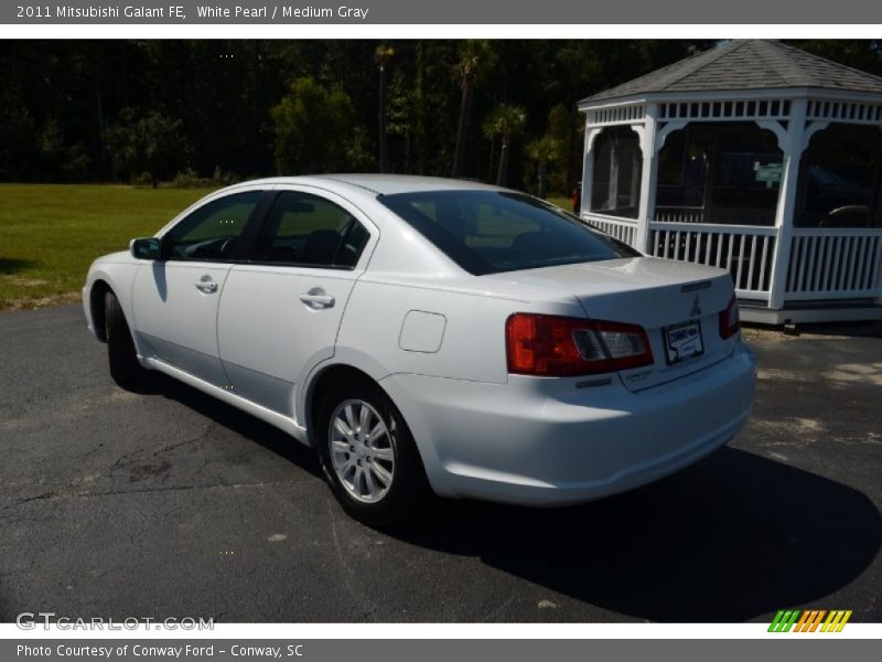 White Pearl / Medium Gray 2011 Mitsubishi Galant FE