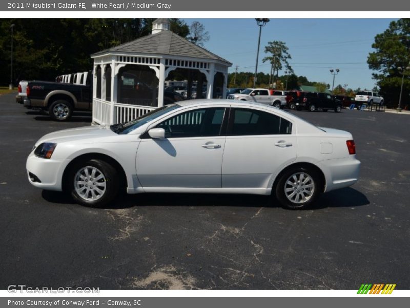 White Pearl / Medium Gray 2011 Mitsubishi Galant FE