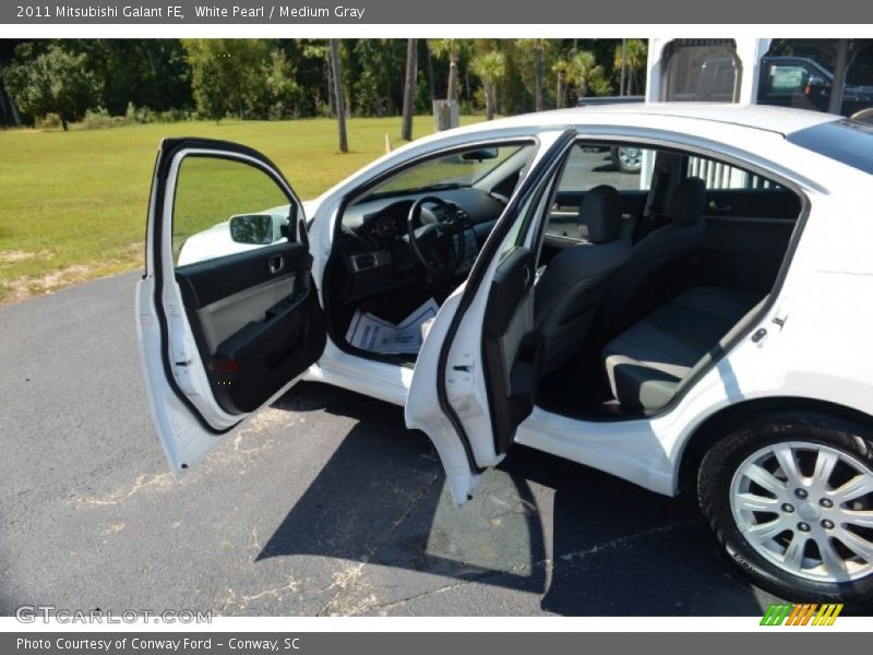 White Pearl / Medium Gray 2011 Mitsubishi Galant FE