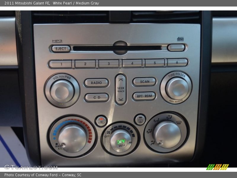 White Pearl / Medium Gray 2011 Mitsubishi Galant FE