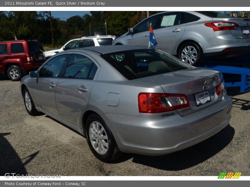 Quick Silver / Medium Gray 2011 Mitsubishi Galant FE