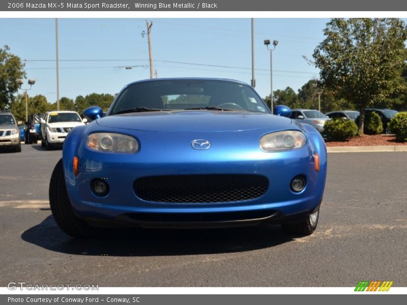 Winning Blue Metallic / Black 2006 Mazda MX-5 Miata Sport Roadster