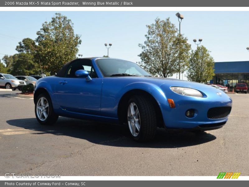 Winning Blue Metallic / Black 2006 Mazda MX-5 Miata Sport Roadster