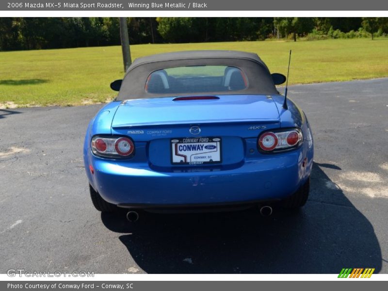 Winning Blue Metallic / Black 2006 Mazda MX-5 Miata Sport Roadster