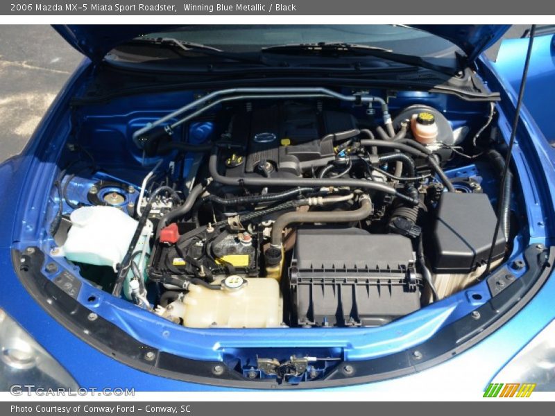 Winning Blue Metallic / Black 2006 Mazda MX-5 Miata Sport Roadster