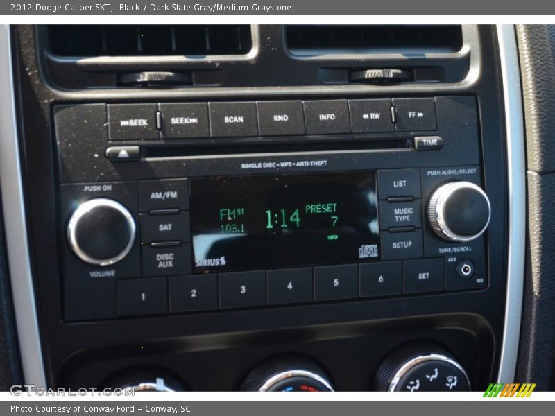 Black / Dark Slate Gray/Medium Graystone 2012 Dodge Caliber SXT