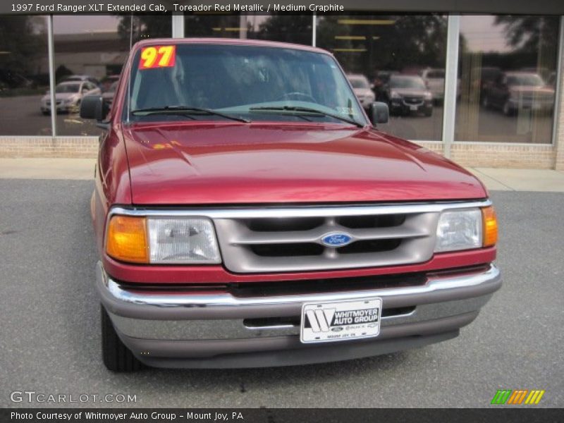 Toreador Red Metallic / Medium Graphite 1997 Ford Ranger XLT Extended Cab
