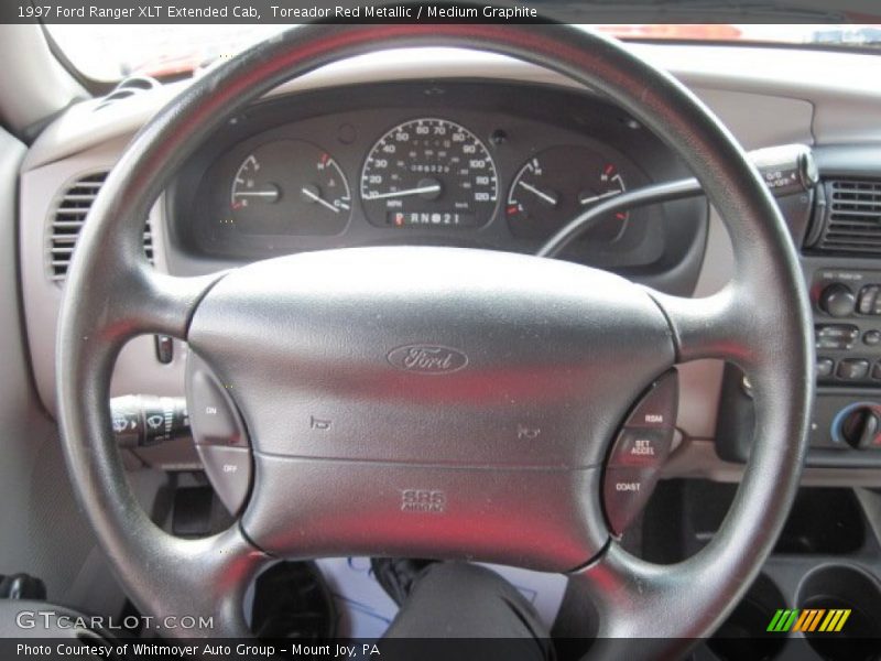 Toreador Red Metallic / Medium Graphite 1997 Ford Ranger XLT Extended Cab