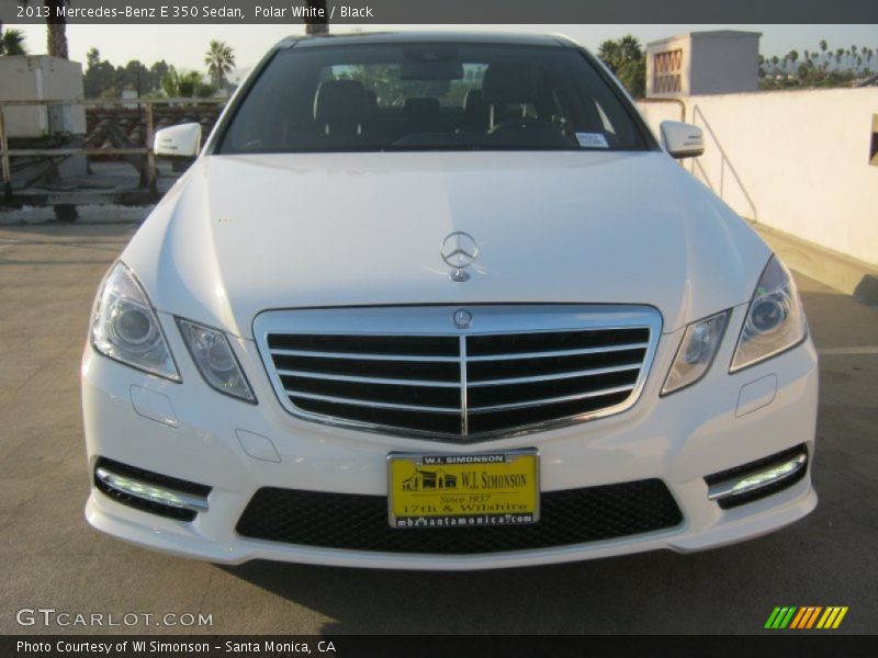 Polar White / Black 2013 Mercedes-Benz E 350 Sedan