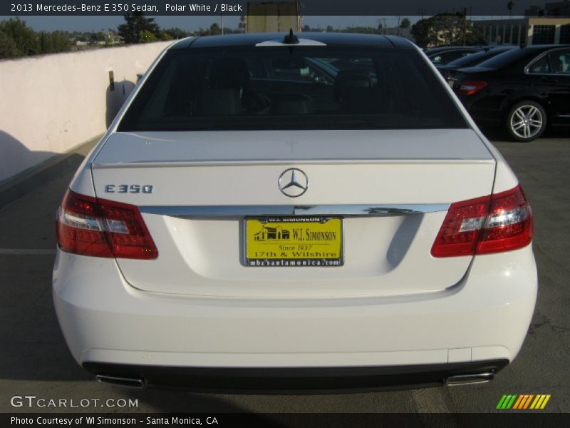 Polar White / Black 2013 Mercedes-Benz E 350 Sedan