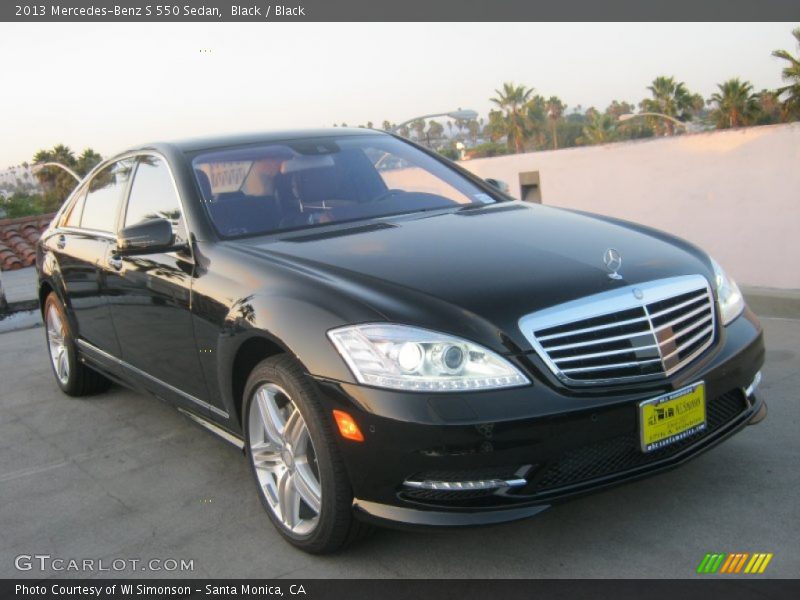 Black / Black 2013 Mercedes-Benz S 550 Sedan