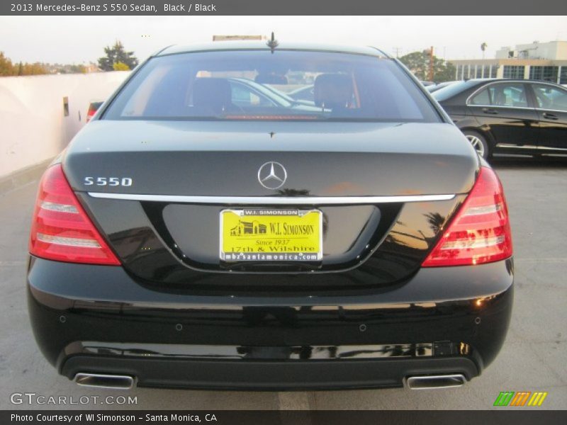 Black / Black 2013 Mercedes-Benz S 550 Sedan