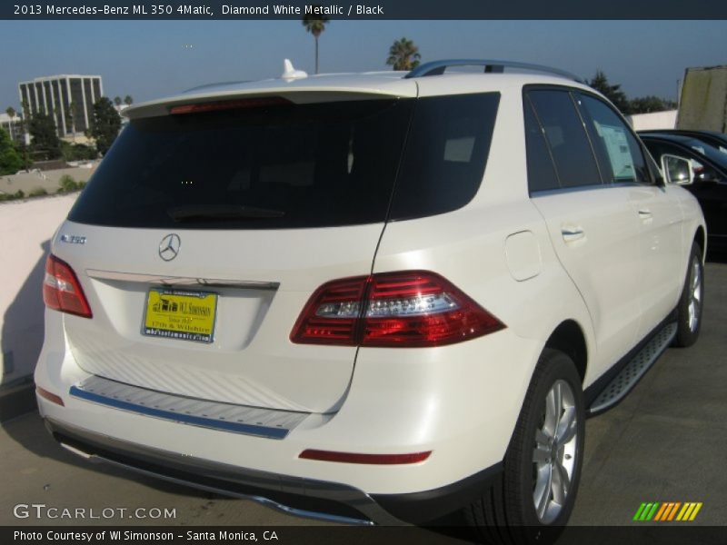 Diamond White Metallic / Black 2013 Mercedes-Benz ML 350 4Matic