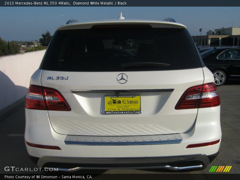 Diamond White Metallic / Black 2013 Mercedes-Benz ML 350 4Matic