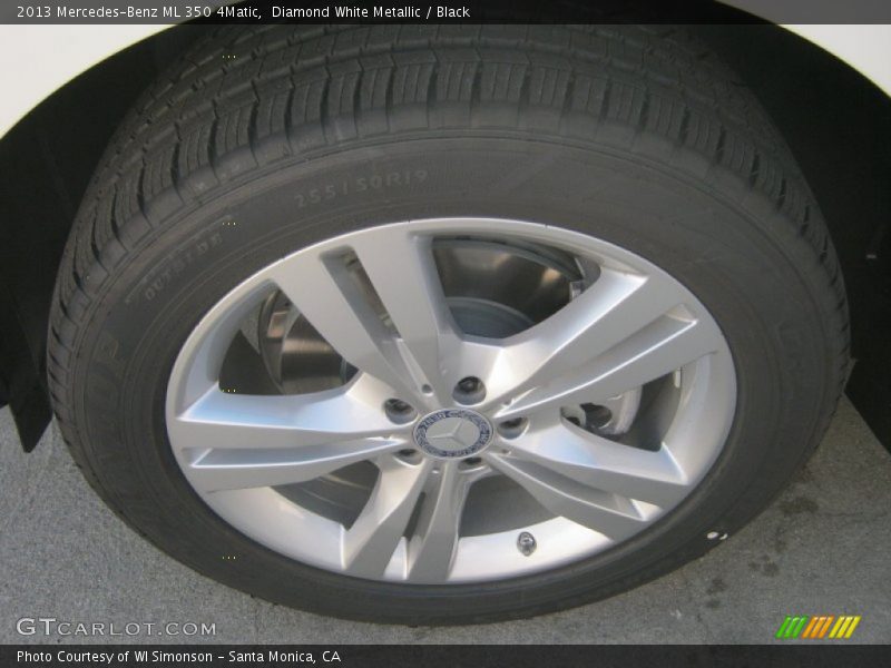 Diamond White Metallic / Black 2013 Mercedes-Benz ML 350 4Matic