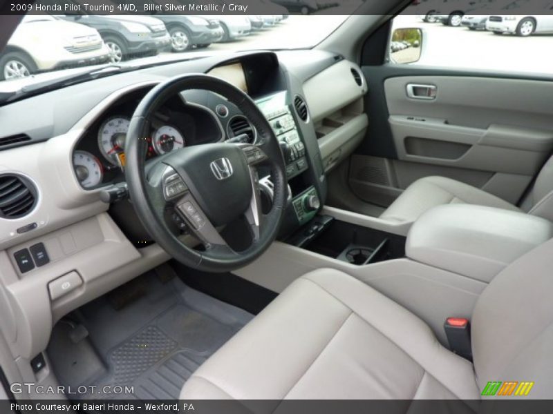 Billet Silver Metallic / Gray 2009 Honda Pilot Touring 4WD