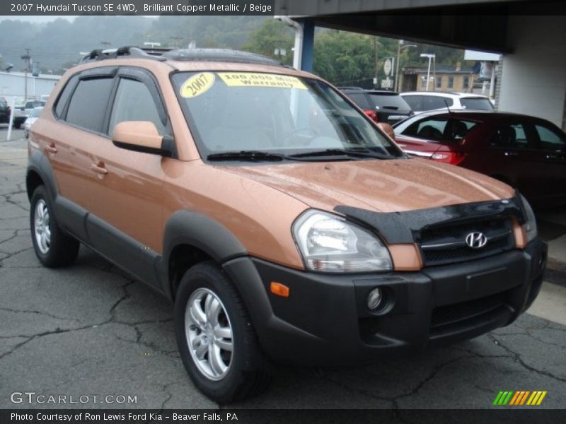Front 3/4 View of 2007 Tucson SE 4WD