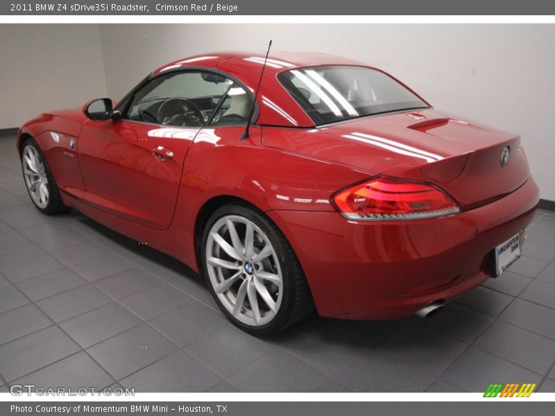 Crimson Red / Beige 2011 BMW Z4 sDrive35i Roadster