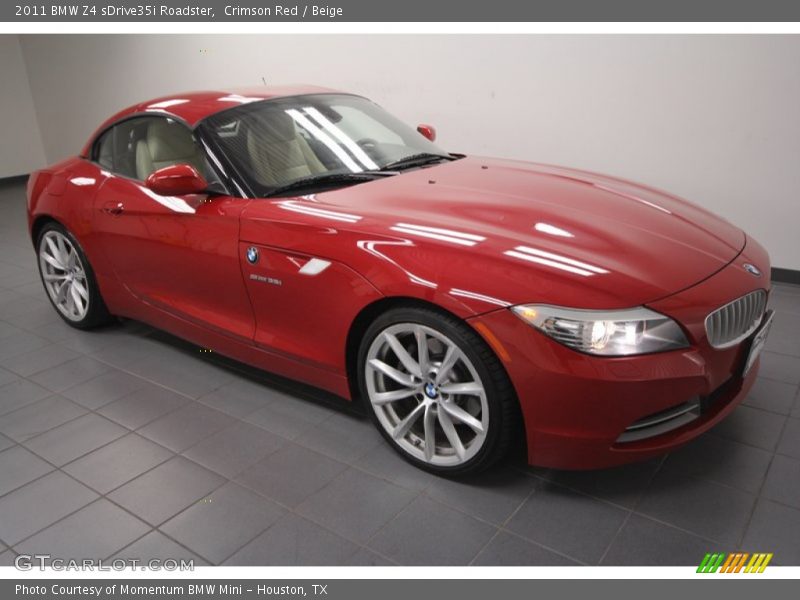 Crimson Red / Beige 2011 BMW Z4 sDrive35i Roadster