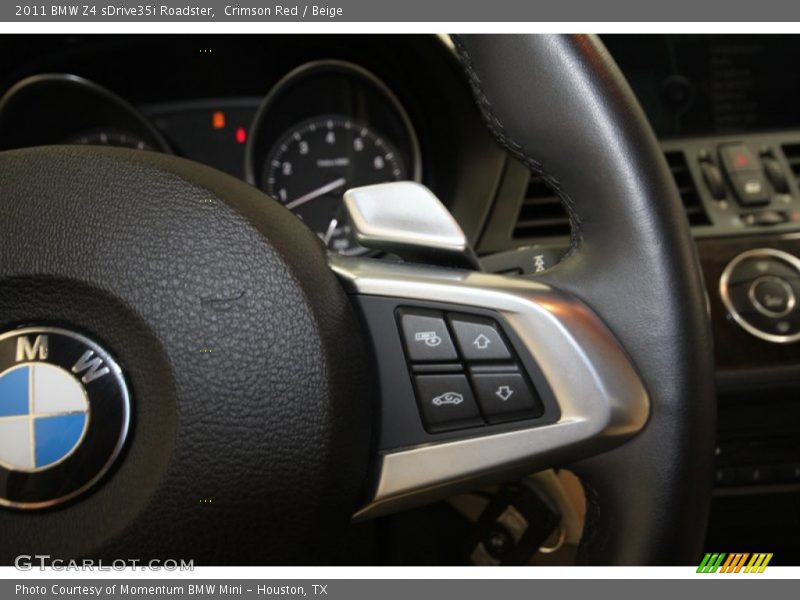 Controls of 2011 Z4 sDrive35i Roadster