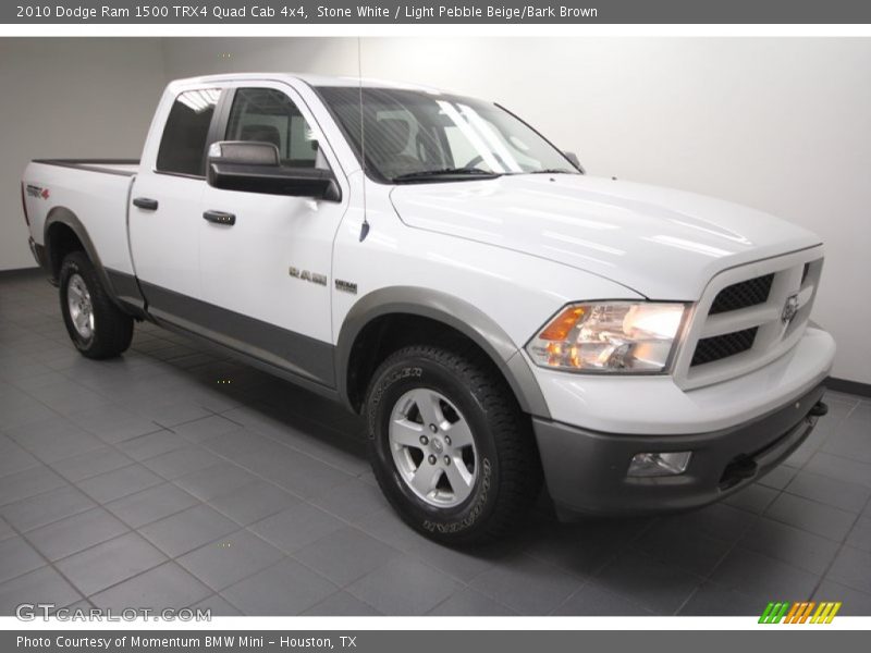Stone White / Light Pebble Beige/Bark Brown 2010 Dodge Ram 1500 TRX4 Quad Cab 4x4