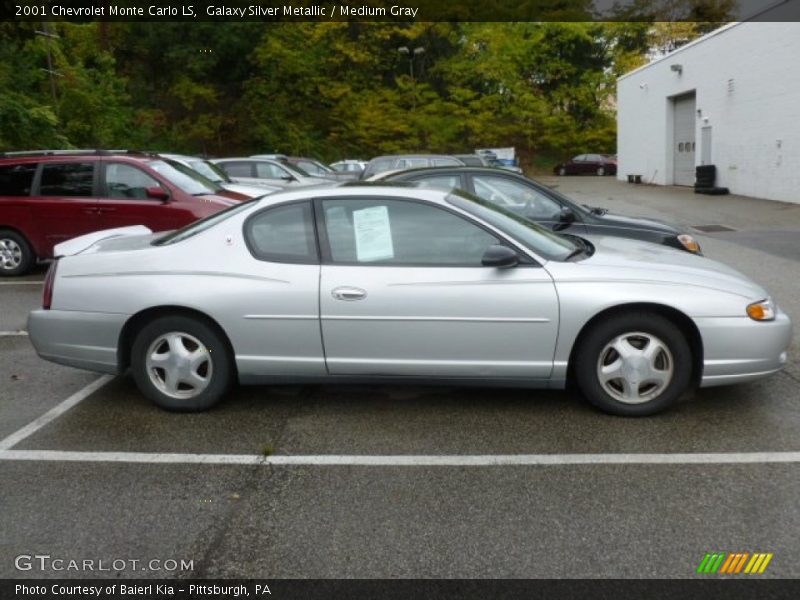 Galaxy Silver Metallic / Medium Gray 2001 Chevrolet Monte Carlo LS