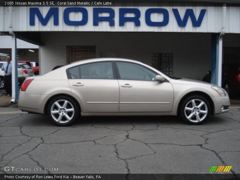 Coral Sand Metallic / Cafe Latte 2005 Nissan Maxima 3.5 SE