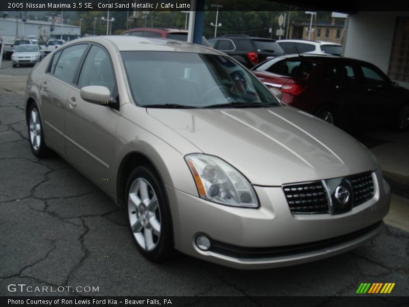 Coral Sand Metallic / Cafe Latte 2005 Nissan Maxima 3.5 SE