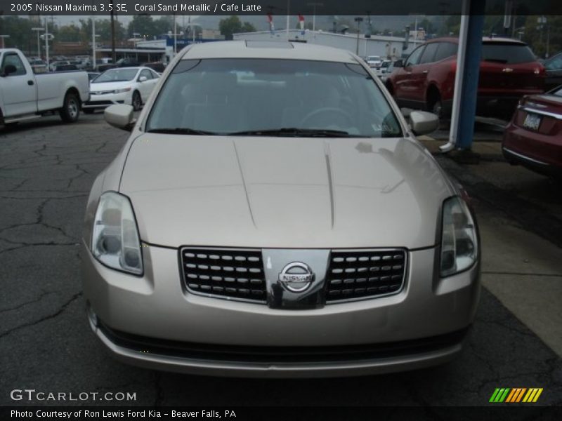 Coral Sand Metallic / Cafe Latte 2005 Nissan Maxima 3.5 SE
