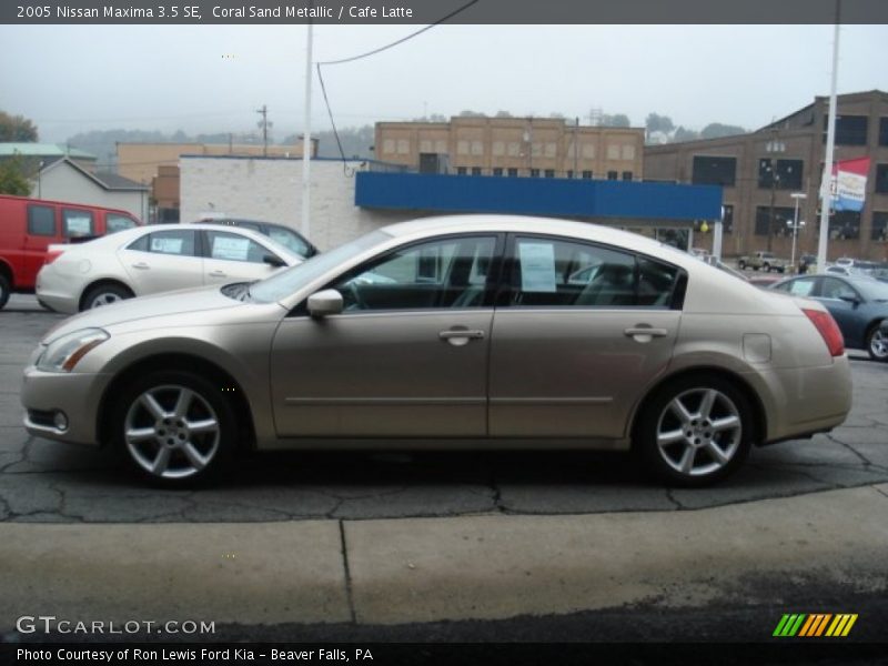 Coral Sand Metallic / Cafe Latte 2005 Nissan Maxima 3.5 SE