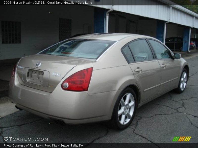 Coral Sand Metallic / Cafe Latte 2005 Nissan Maxima 3.5 SE