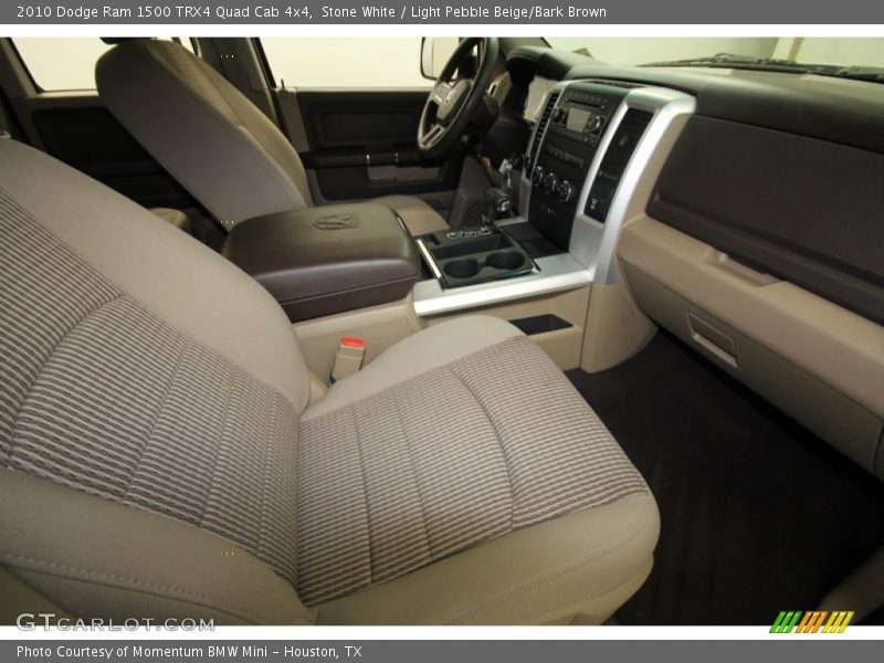 Stone White / Light Pebble Beige/Bark Brown 2010 Dodge Ram 1500 TRX4 Quad Cab 4x4