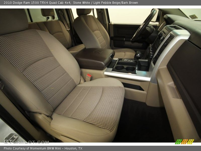 Stone White / Light Pebble Beige/Bark Brown 2010 Dodge Ram 1500 TRX4 Quad Cab 4x4
