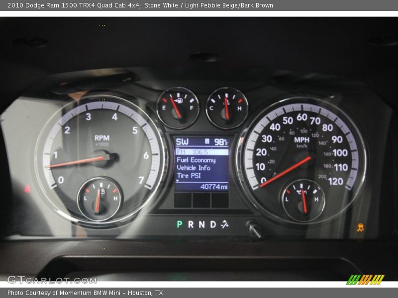  2010 Ram 1500 TRX4 Quad Cab 4x4 TRX4 Quad Cab 4x4 Gauges