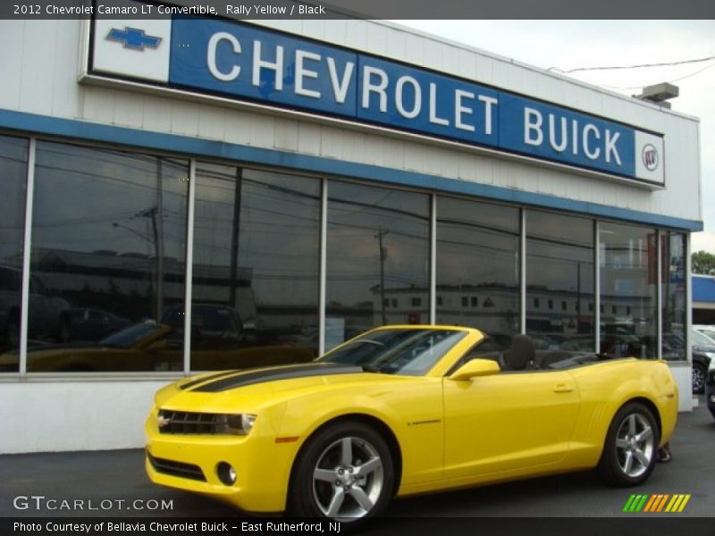 Rally Yellow / Black 2012 Chevrolet Camaro LT Convertible