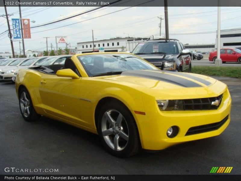 Rally Yellow / Black 2012 Chevrolet Camaro LT Convertible