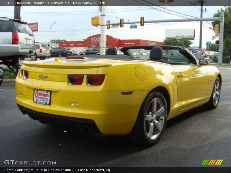 Rally Yellow / Black 2012 Chevrolet Camaro LT Convertible
