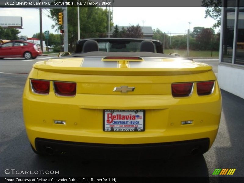 Rally Yellow / Black 2012 Chevrolet Camaro LT Convertible