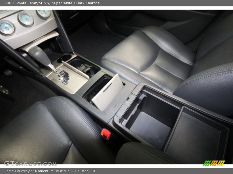 Super White / Dark Charcoal 2008 Toyota Camry SE V6