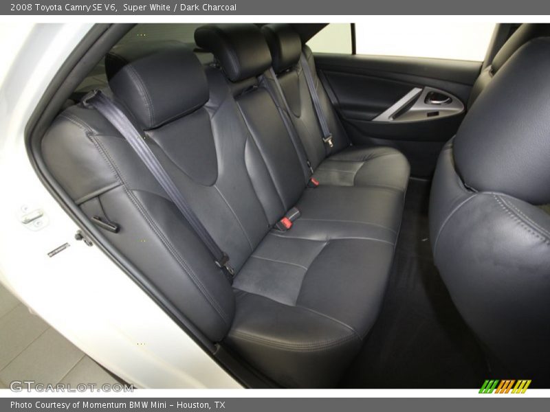 Super White / Dark Charcoal 2008 Toyota Camry SE V6
