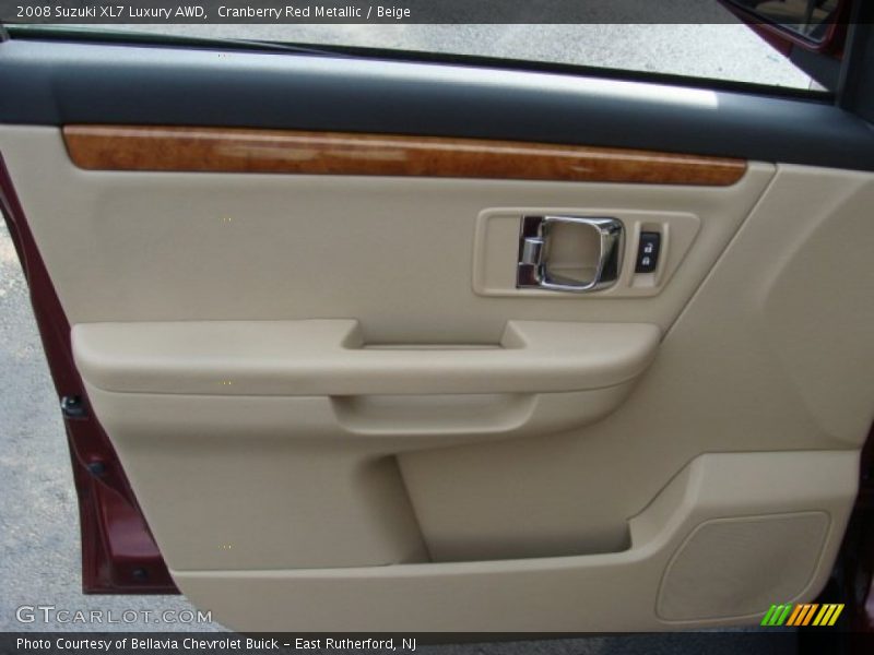 Cranberry Red Metallic / Beige 2008 Suzuki XL7 Luxury AWD
