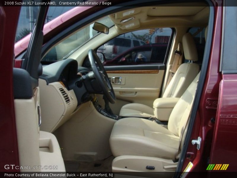 Cranberry Red Metallic / Beige 2008 Suzuki XL7 Luxury AWD