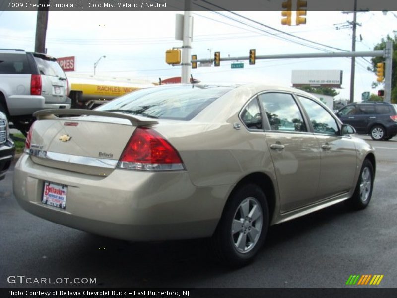 Gold Mist Metallic / Neutral 2009 Chevrolet Impala LT