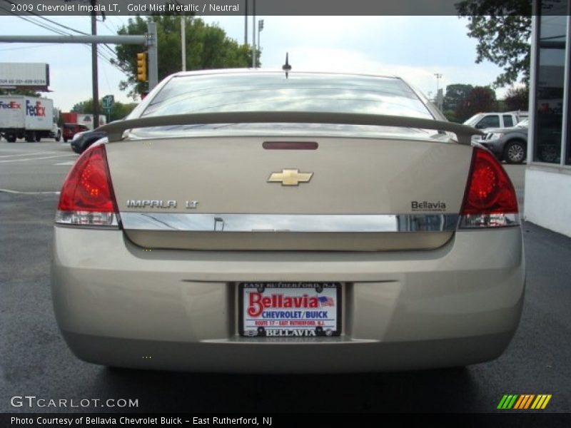 Gold Mist Metallic / Neutral 2009 Chevrolet Impala LT