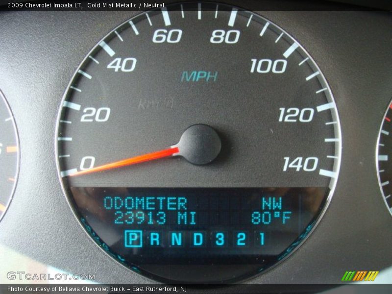 Gold Mist Metallic / Neutral 2009 Chevrolet Impala LT