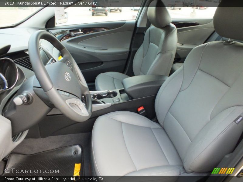 Radiant Silver / Gray 2013 Hyundai Sonata Limited