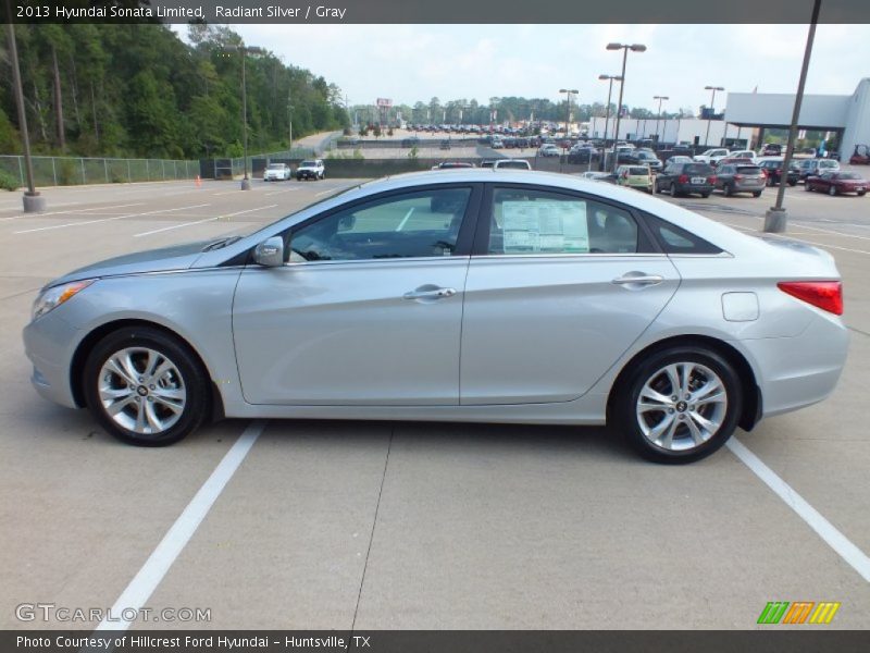 Radiant Silver / Gray 2013 Hyundai Sonata Limited
