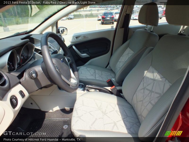 Ruby Red / Charcoal Black/Light Stone 2013 Ford Fiesta SE Sedan