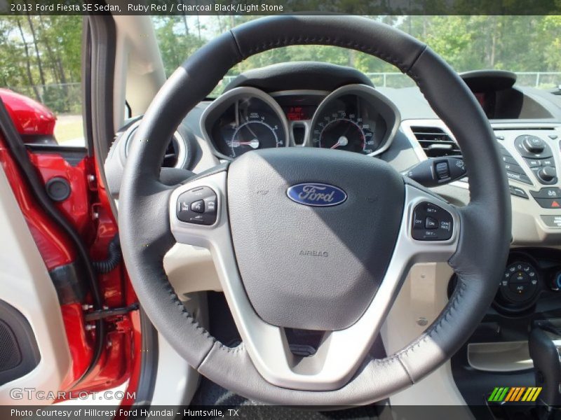Ruby Red / Charcoal Black/Light Stone 2013 Ford Fiesta SE Sedan